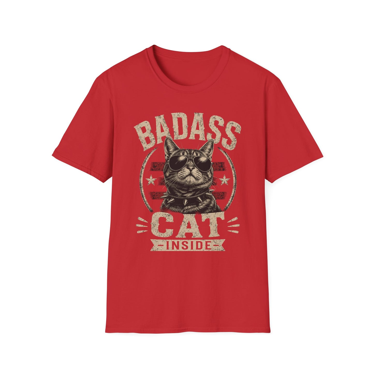 Badass Cat T-Shirt — Retro Sunglasses Cat Graphic Tee