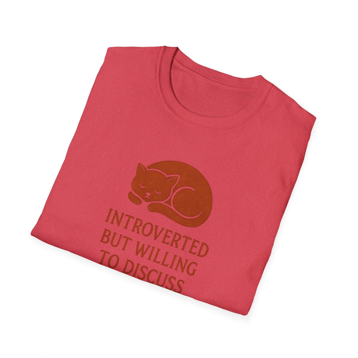 Camiseta de conversación de mascotas introvertidas
