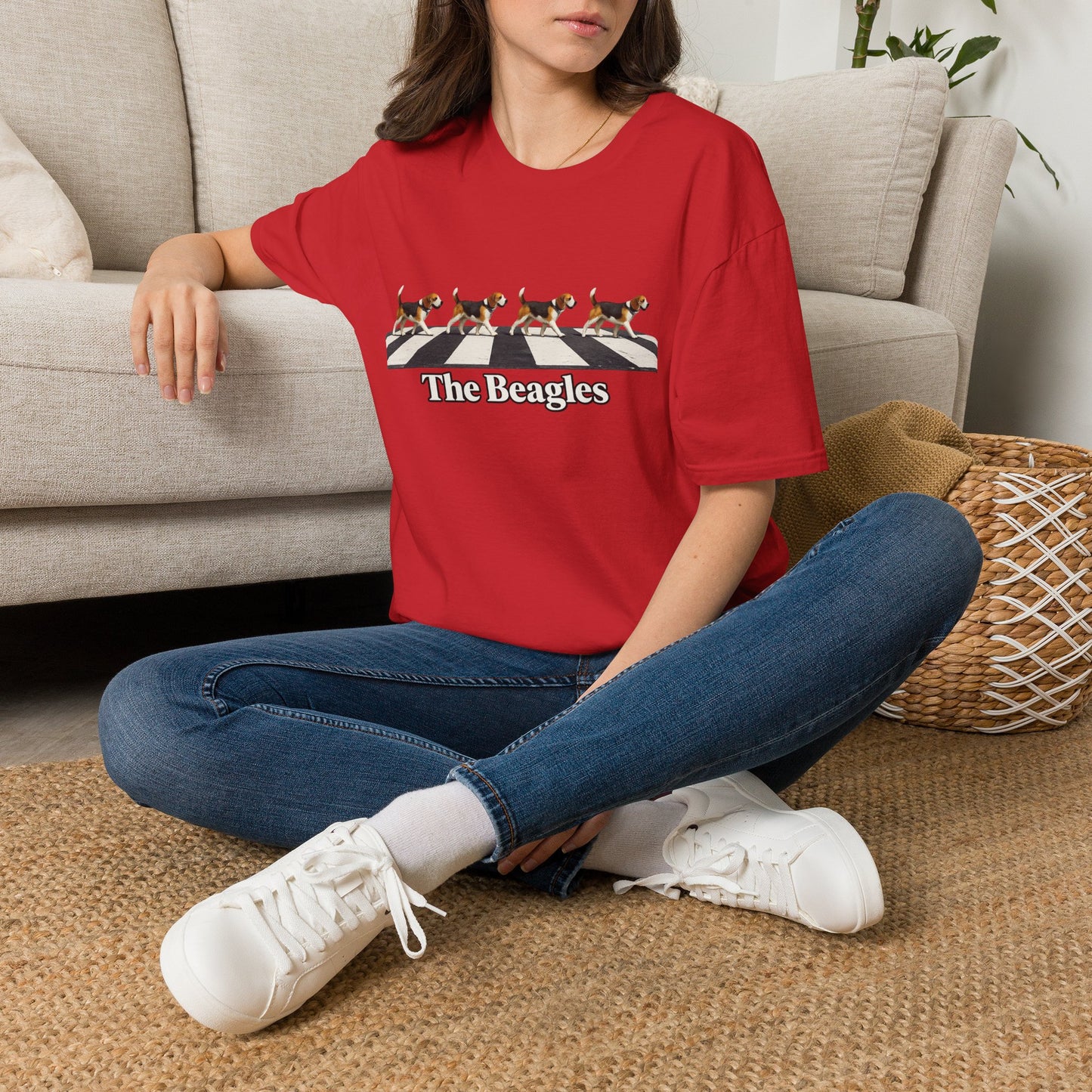 Beagles Crossing T-Shirt — "The Beagles" Abbey Road Style Dog Tee