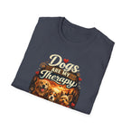 Dog Therapy T-Shirt – Dogs Are My Therapy Graphic Tee