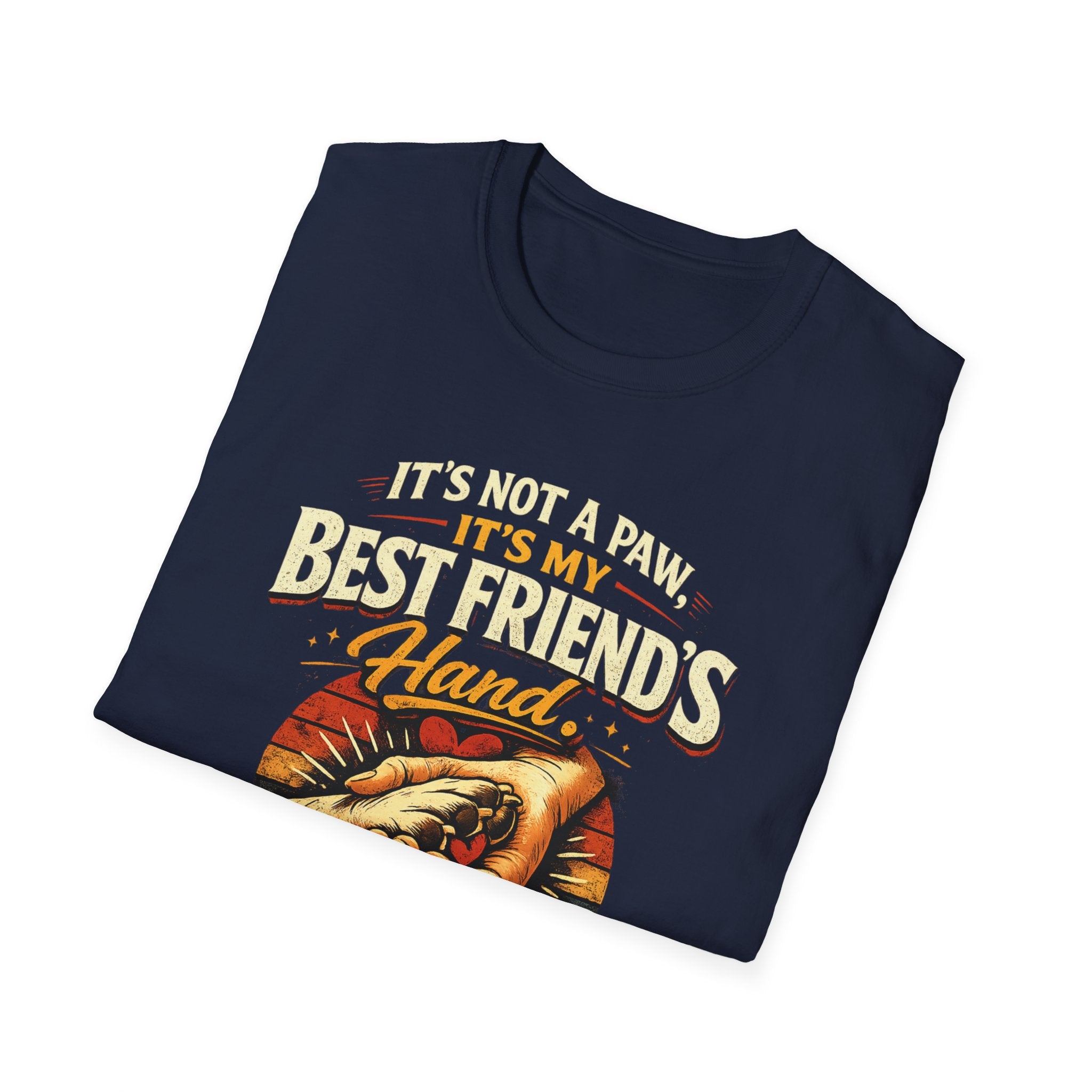 Dog Lover T‑Shirt — "It's Not a Paw, It's My Best Friend's Hand" Rescue Pet Tee
