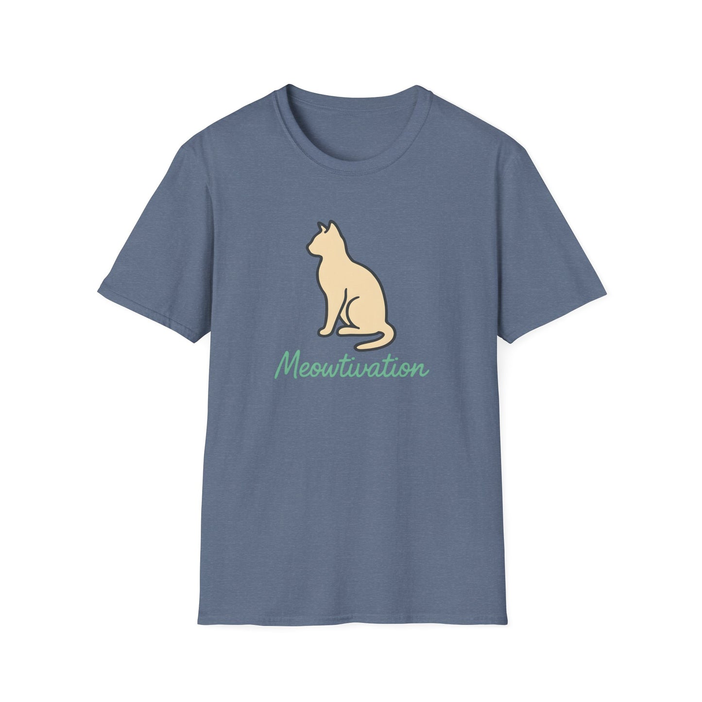 Camiseta con ilustración de gato Meowtivation