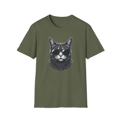 Cat With Sunglasses T-Shirt — Cool Retro Cat Graphic Tee