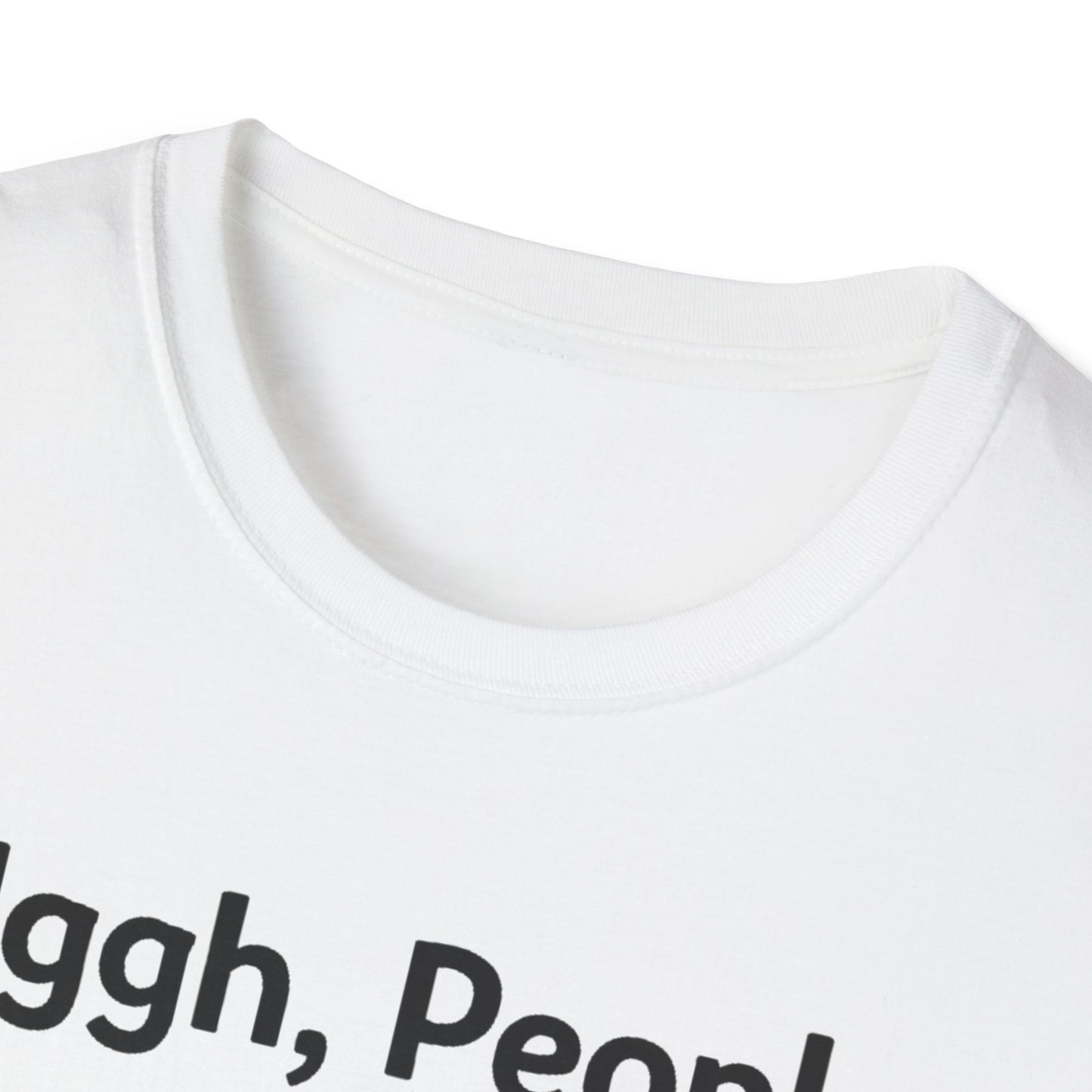 Uggh, People. Cat T-Shirt — Funny Grumpy Cat Graphic Tee for Cat Lovers