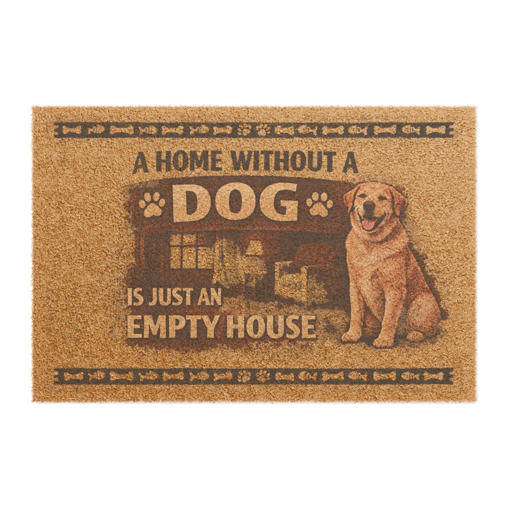Doormat — "A Home Without a Dog Is Just an Empty House" Pet Welcome Mat