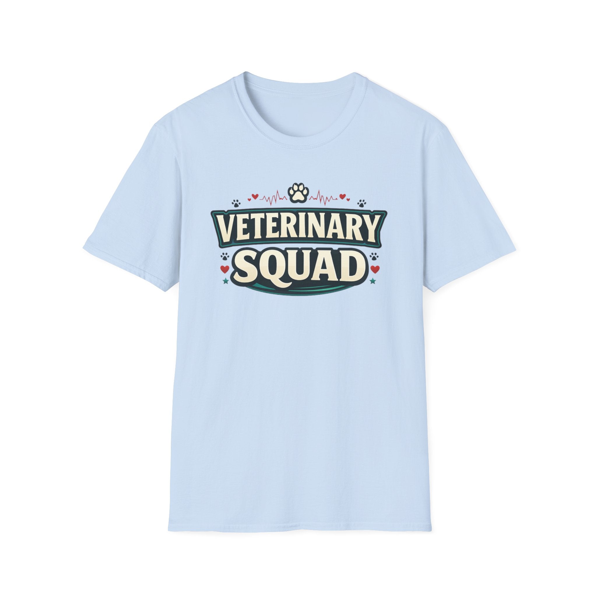 Veterinary Squad T-Shirt — Cute Paw Print Vet Team Tee