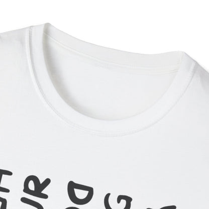 T-Shirt — 'You Look Like My Dog Doing That With Your Head' Funny Vertical Text Tee
