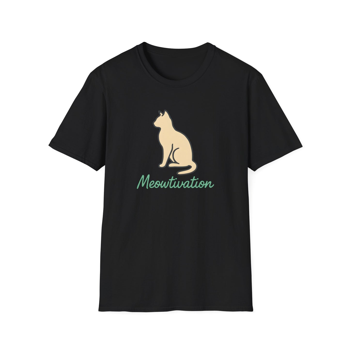 Camiseta con ilustración de gato Meowtivation