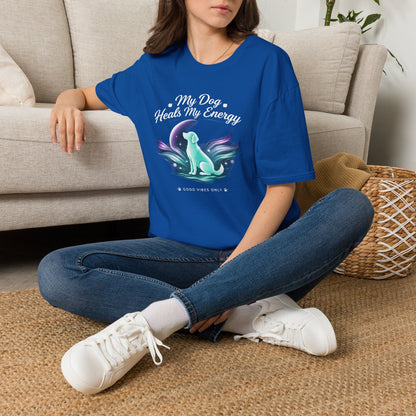 My Dog Heals My Energy T-Shirt — Spiritual Dog Lover Tee