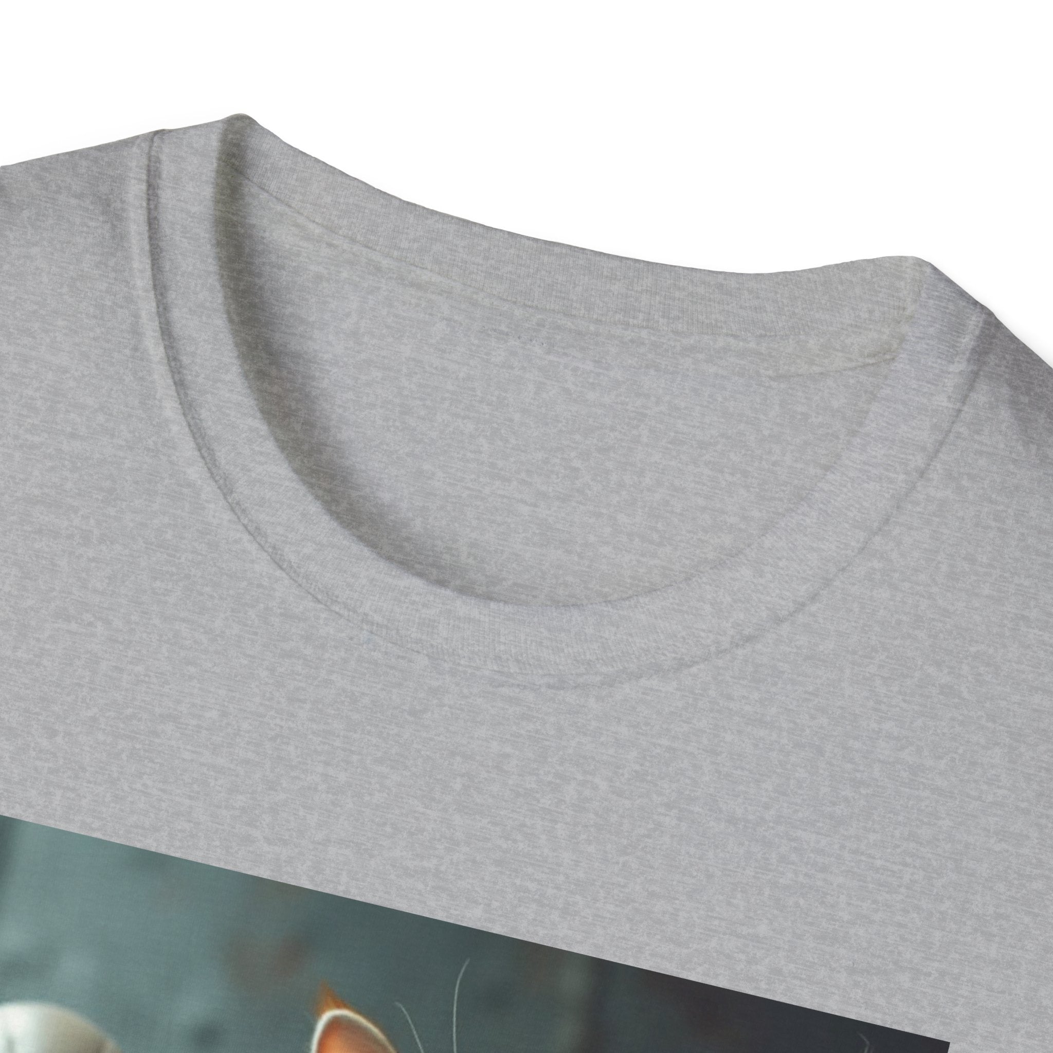 Camiseta Selfie Extraterrestre — Camiseta con gráfico de un lindo gato pelirrojo y un amigo OVNI