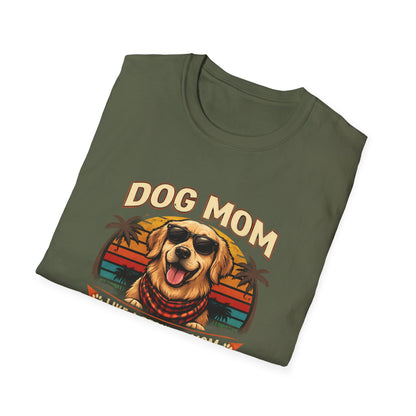 Dog Mom T-Shirt — "Dog Mom Like a Regular Mom But Cooler" Retro Graphic Tee
