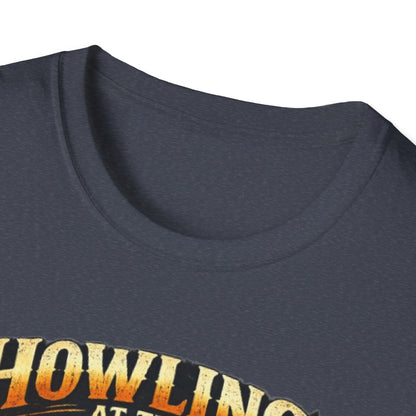 Howling at the Moon T-Shirt — Vintage Wolf Graphic (“Where Dogs Become Wolves”)