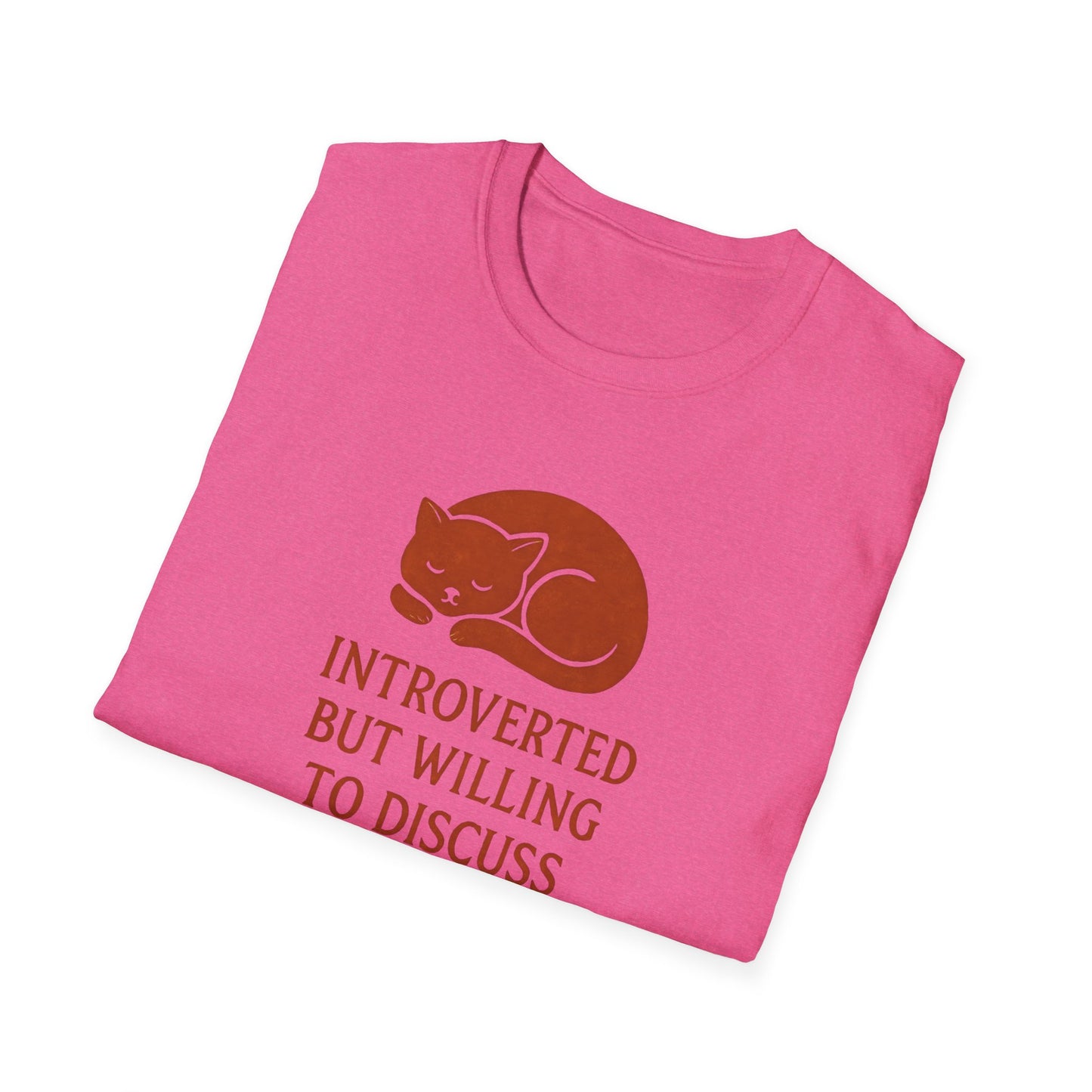 Camiseta de conversación de mascotas introvertidas