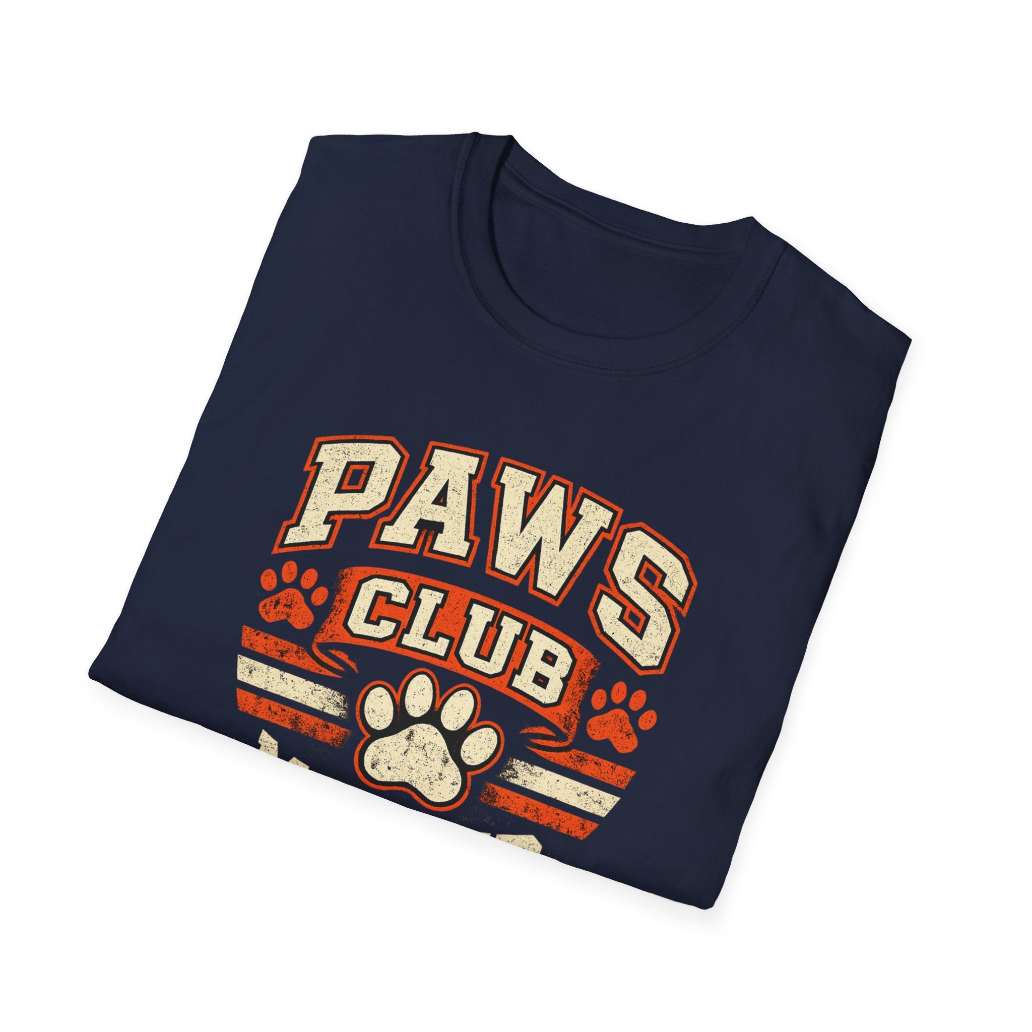 Paws Club Member T-Shirt — Vintage Paw Print Tee for Dog Lovers