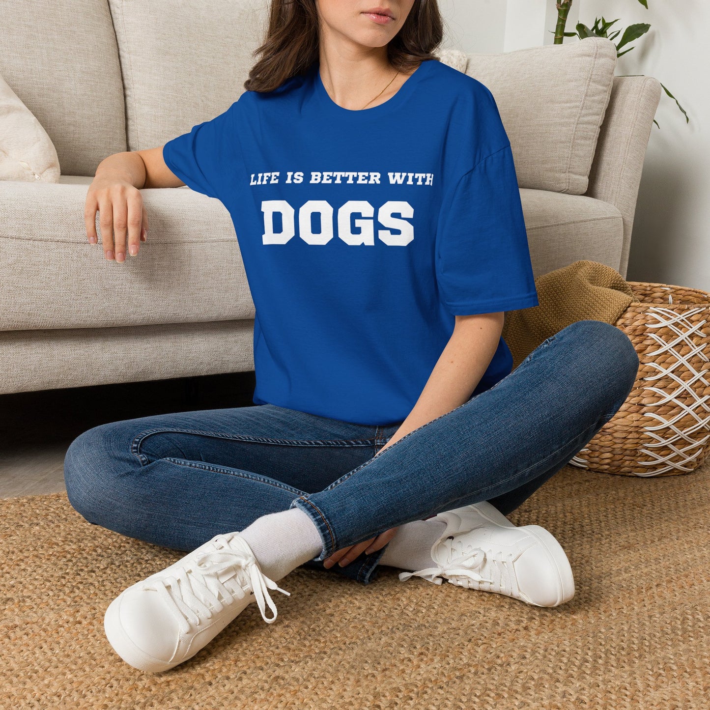 “Life Is Better With Dogs” Dog Lover T-Shirt