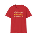 Cats Are Miracles On Legs T-Shirt — Funny Cat Lover Tee