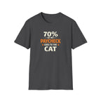 T-Shirt — "70% Of My Paycheck Goes To The Cat" Funny Cat Lover Shirt