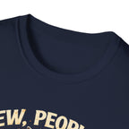 Cat Coffee Vintage T-Shirt — "Ew, People" Retro Cat with Mug Graphic