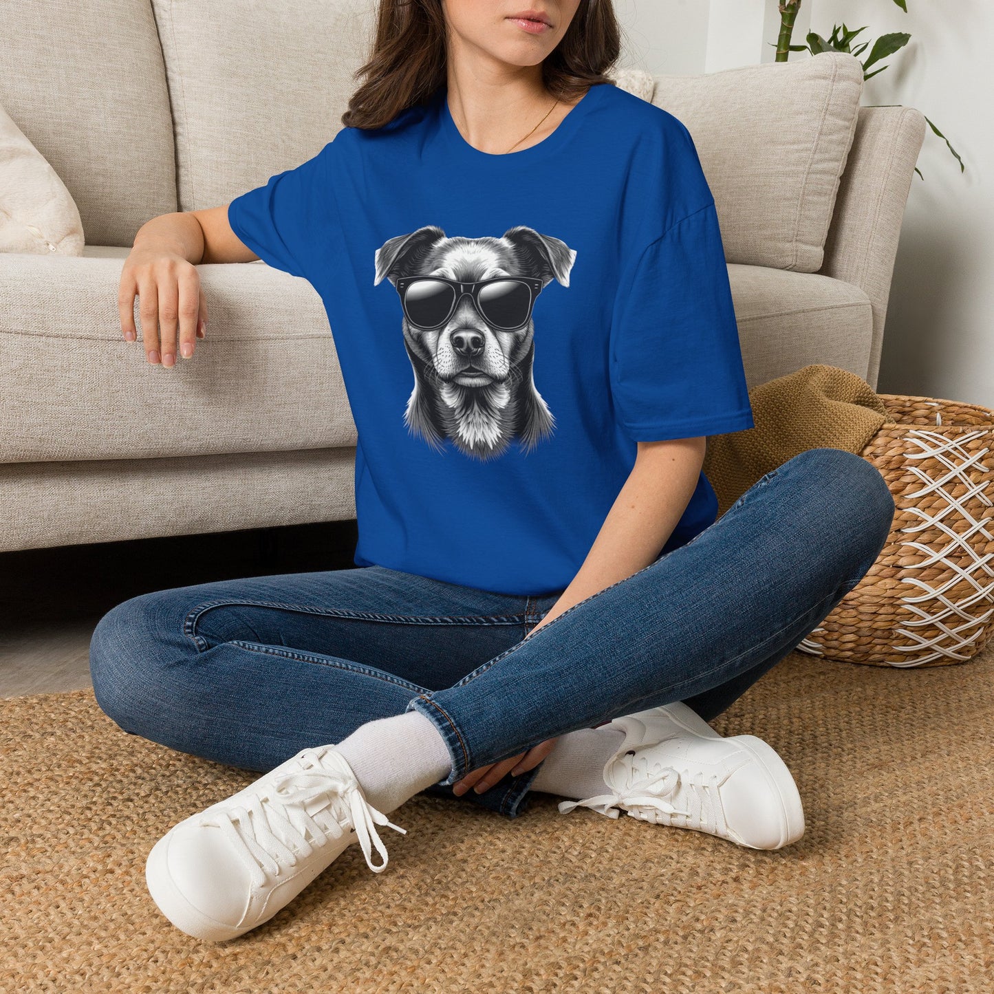 Retro Dog Sunglasses T-Shirt — Vintage Cool Puppy Graphic Tee