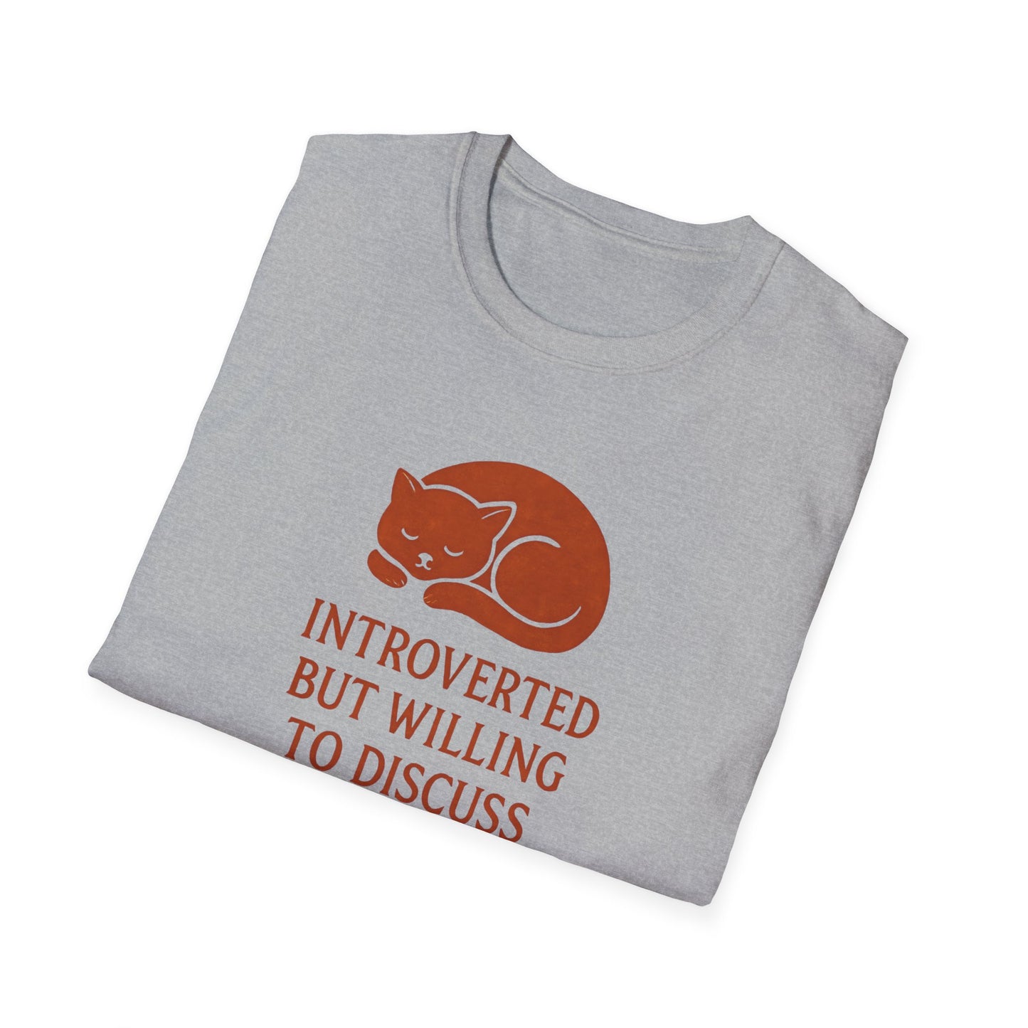 Camiseta de conversación de mascotas introvertidas