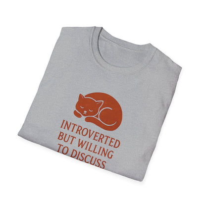 Camiseta de conversación de mascotas introvertidas