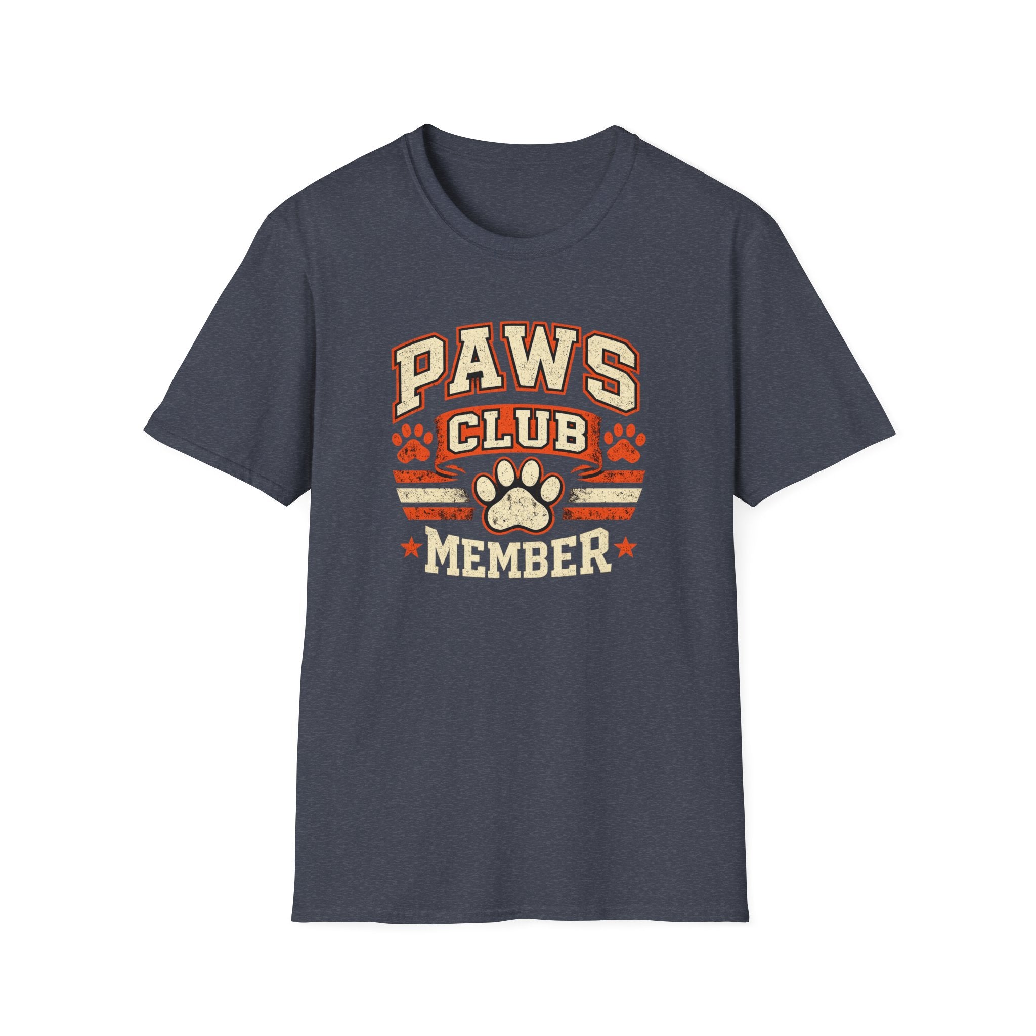 Paws Club Member T-Shirt — Vintage Paw Print Tee for Dog Lovers