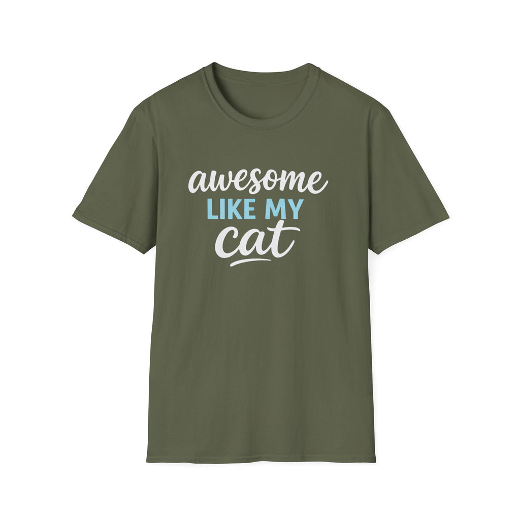 Camiseta para amantes de los gatos: "Genial como mi gato"