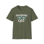 Camiseta para amantes de los gatos: "Genial como mi gato"