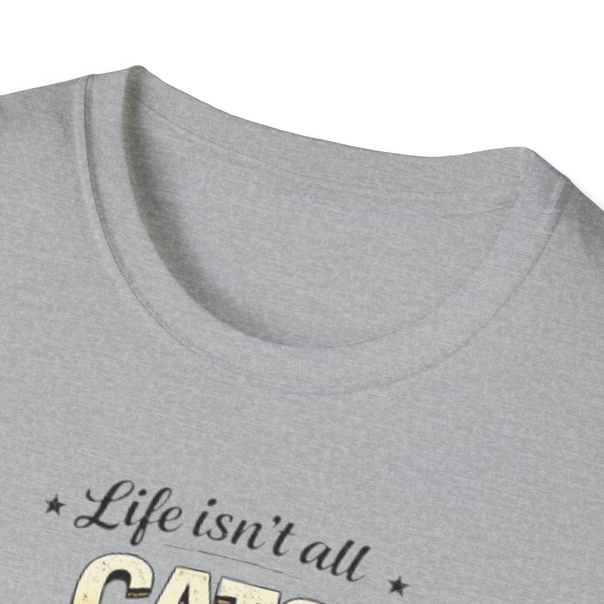 Cats and Soccer T-Shirt — "Life Isn’t All Cats and Soccer (But It Should Be)"