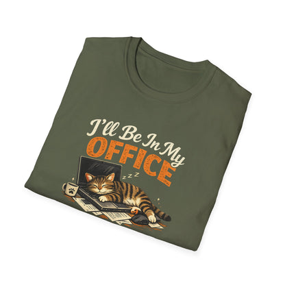 T-Shirt — I'll Be In My Office (Sleeping Cat) Cute Cat Lover Tee