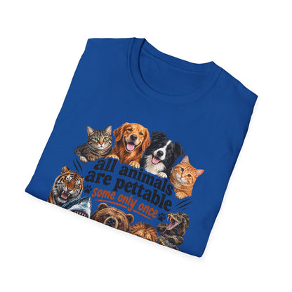 All Animals Are Pettable T-Shirt – Funny Animal Lover Tee