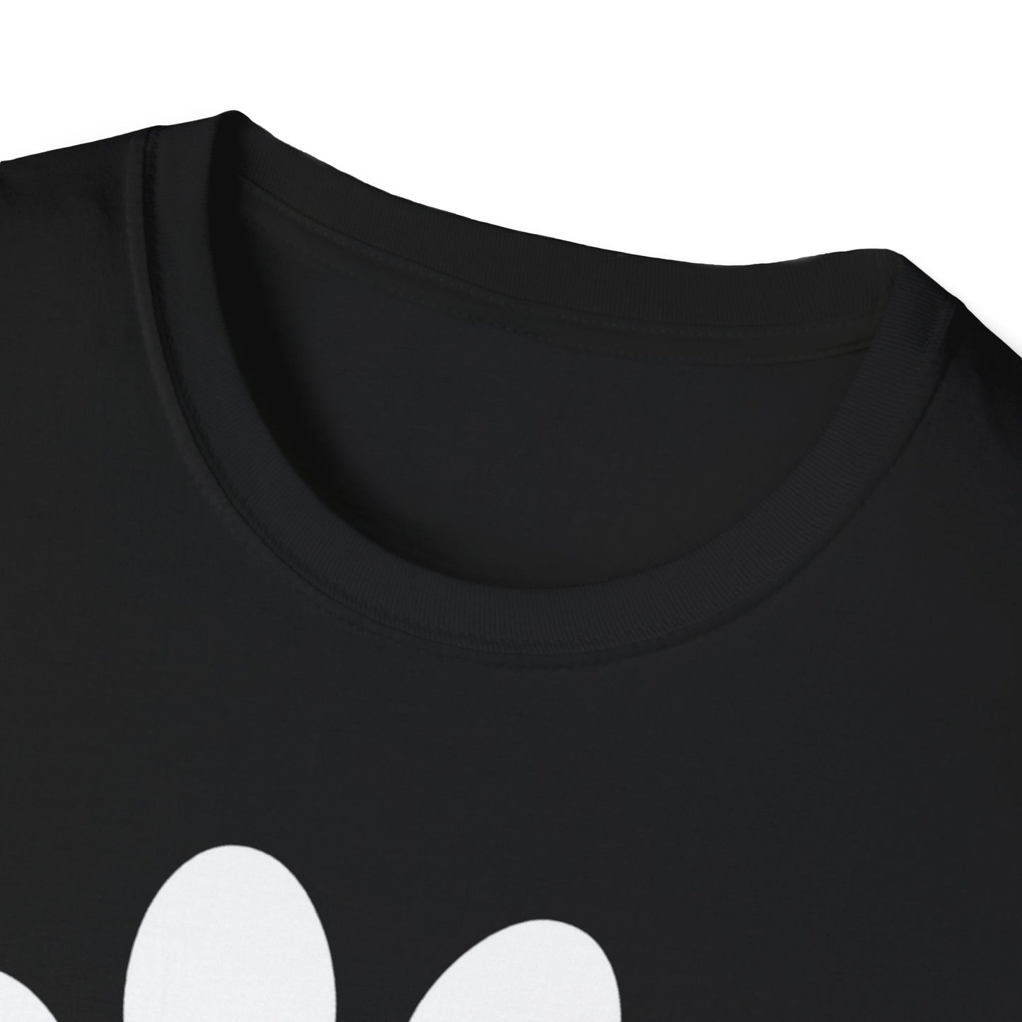 Think Pawsitive Paw Print T-Shirt — Positive Pet Lover Tee