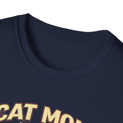 Cat Mom T-Shirt — "Cat Mom Like A Regular Mom But Cooler" Retro Graphic Tee