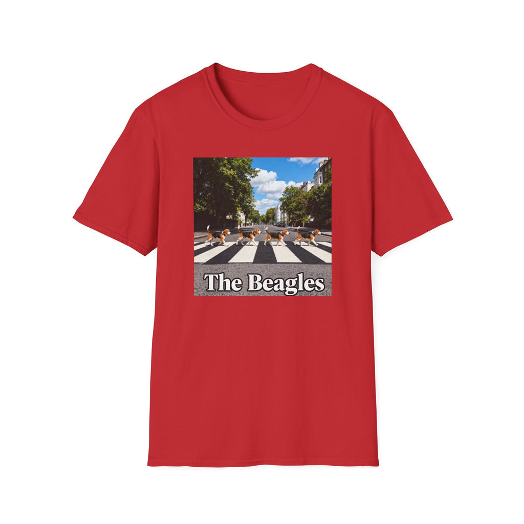 Camiseta parodia de Abbey Road de Los Beagles