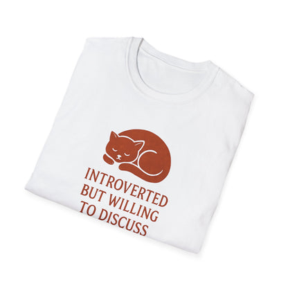 Camiseta de conversación de mascotas introvertidas