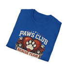 Paws Club Rescue Team T-Shirt – Adopt, Rescue, Love Dog & Cat Rescue Tee