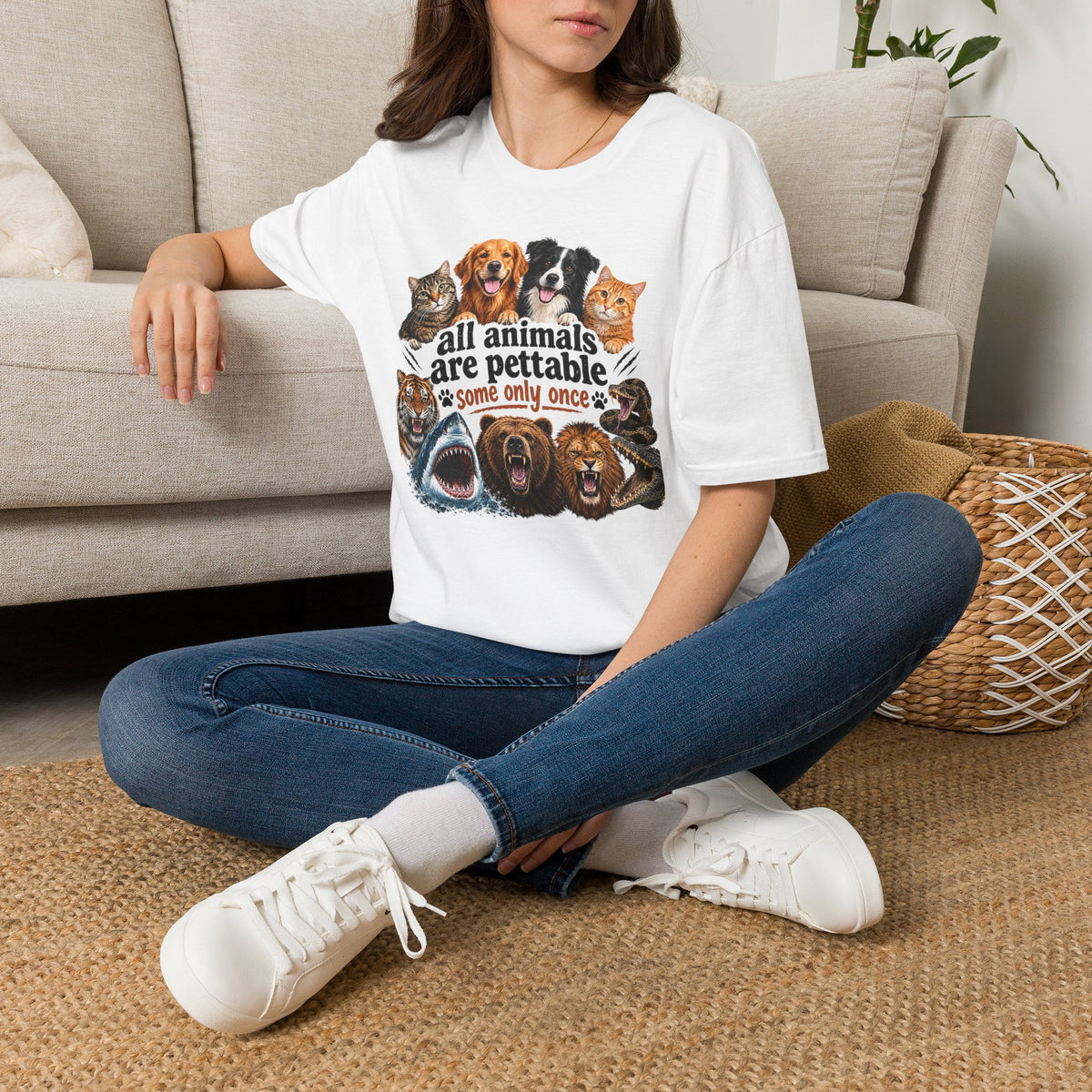 All Animals Are Pettable T-Shirt – Funny Animal Lover Tee