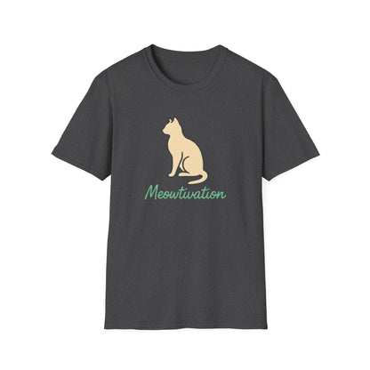 Camiseta con ilustración de gato Meowtivation