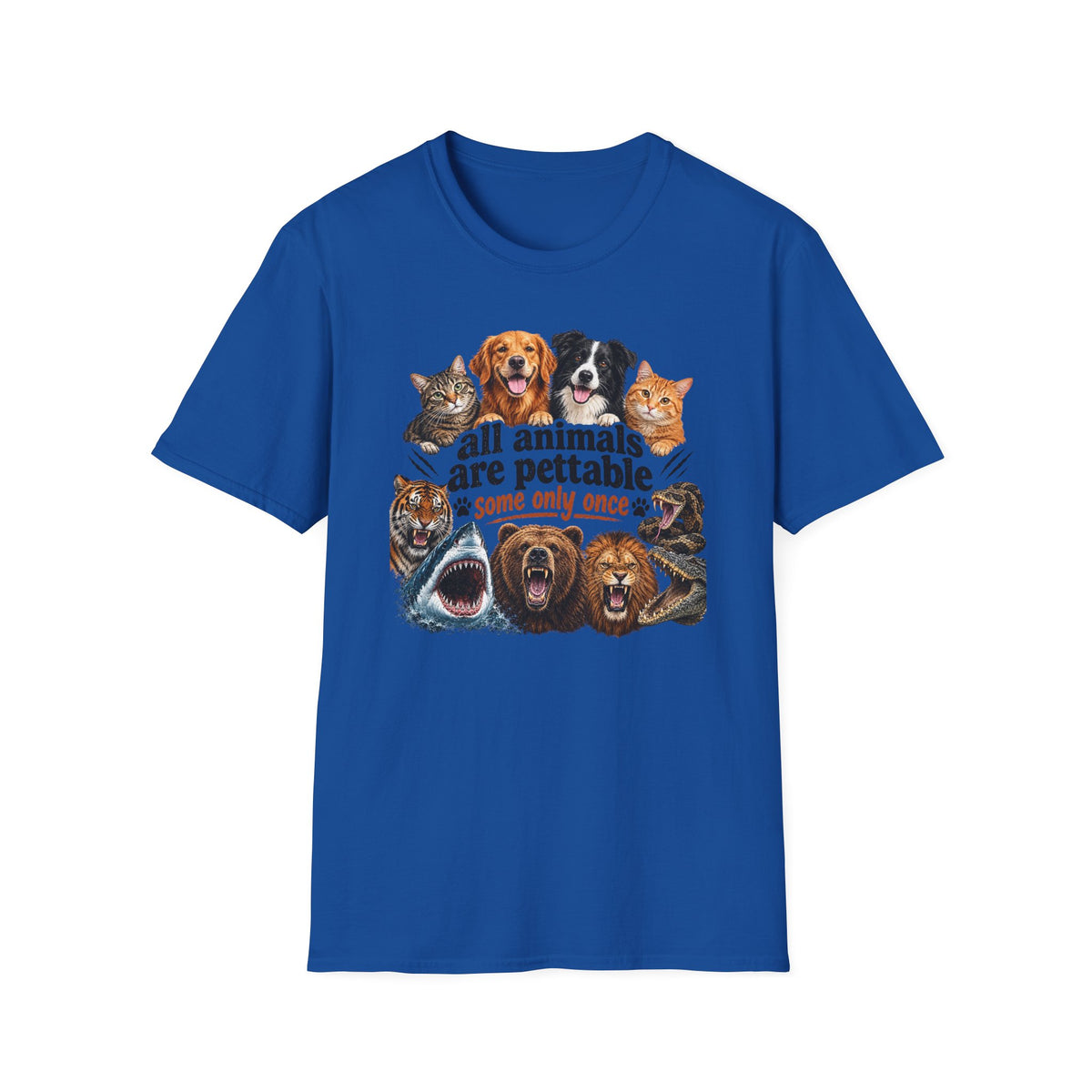 All Animals Are Pettable T-Shirt – Funny Animal Lover Tee