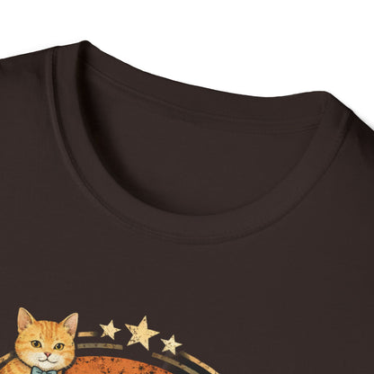 Camiseta "Papá Gato": Camiseta vintage para amantes de las mascotas con gatos y gráfico de "Papá Gato"