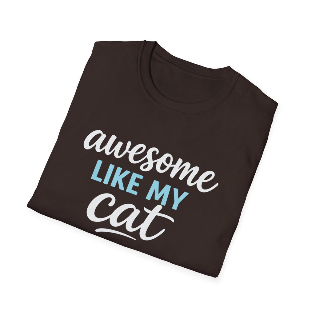 Camiseta para amantes de los gatos: "Genial como mi gato"