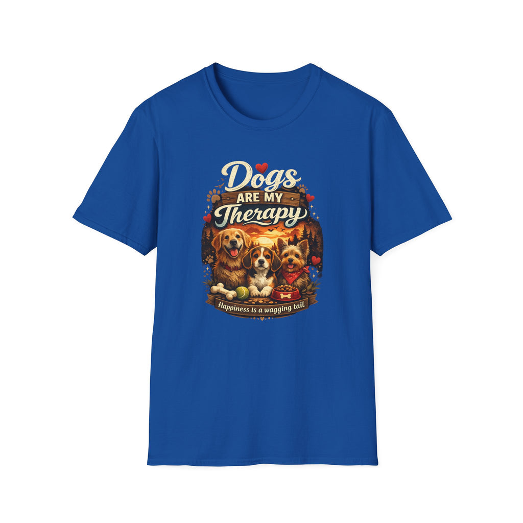 Dog Therapy T-Shirt – Dogs Are My Therapy Graphic Tee