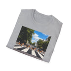 Camiseta parodia de Abbey Road de Los Beagles