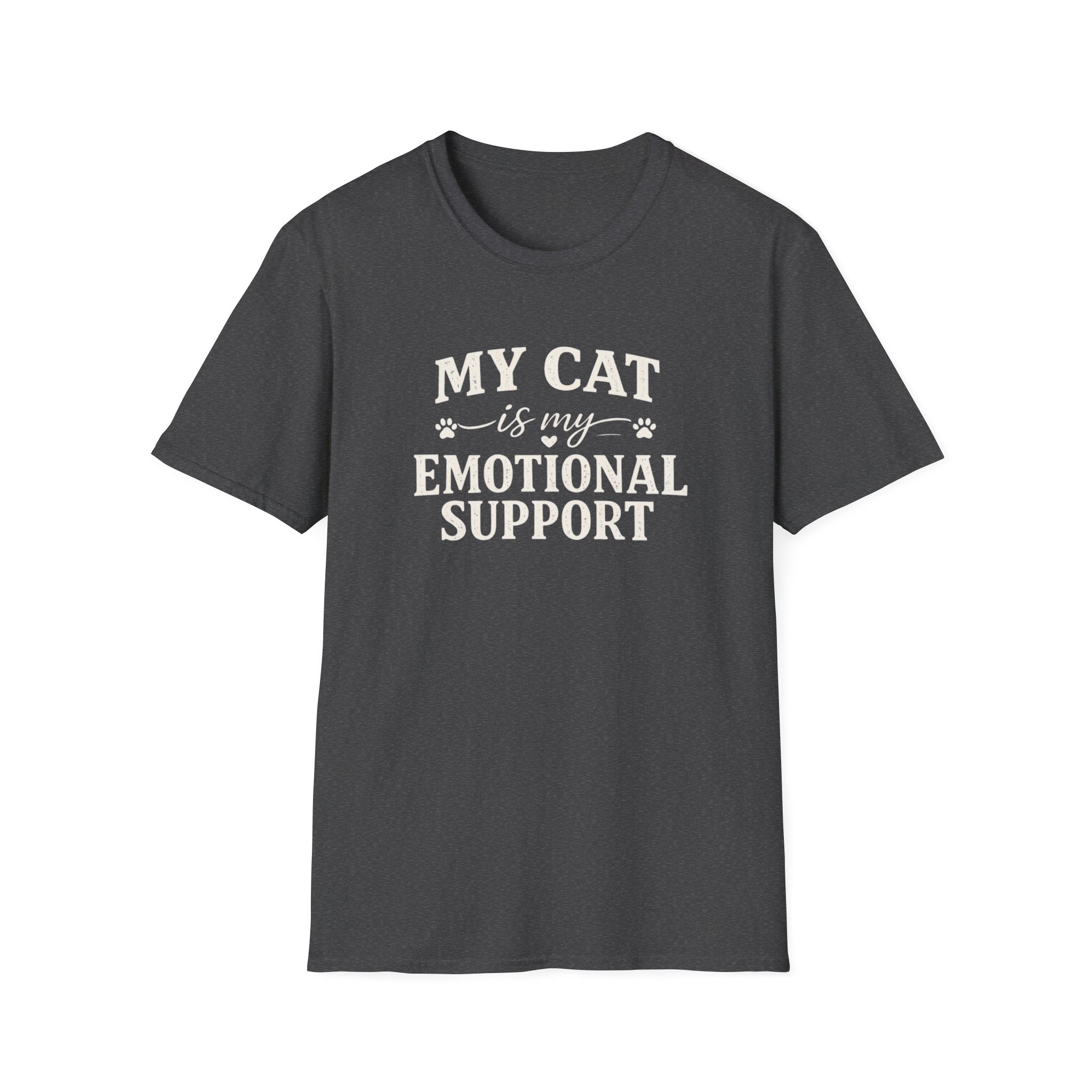 Cat Emotional Support T-Shirt — "My Cat Is My Emotional Support" Graphic Tee
