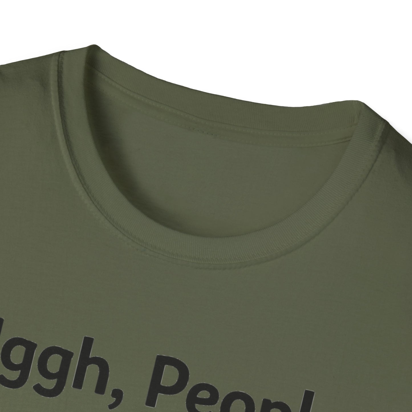 Uggh, People. Cat T-Shirt — Funny Grumpy Cat Graphic Tee for Cat Lovers
