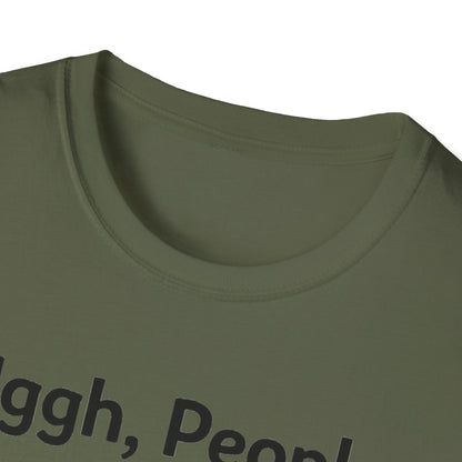 Uggh, People. Cat T-Shirt — Funny Grumpy Cat Graphic Tee for Cat Lovers