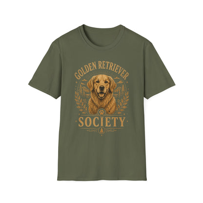 Golden Retriever Society T-Shirt — Vintage Dog Lover Tee