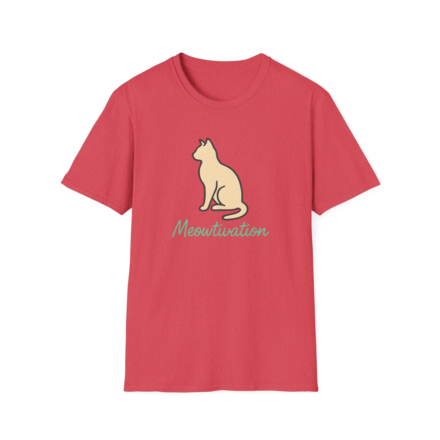 Camiseta con ilustración de gato Meowtivation