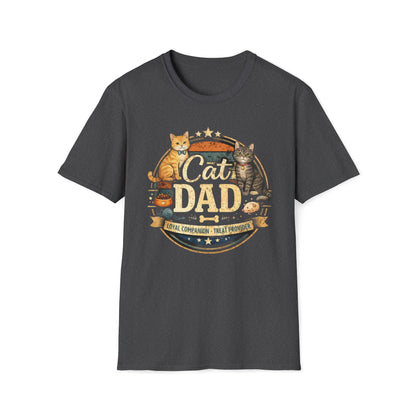 Camiseta "Papá Gato": Camiseta vintage para amantes de las mascotas con gatos y gráfico de "Papá Gato"