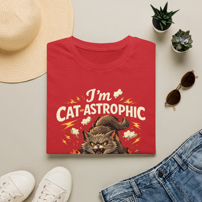 Cat-Astrophic T-Shirt — Funny Angry Cat Graphic Tee